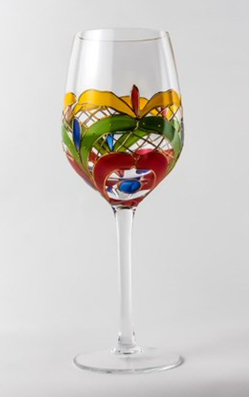 Orleans Romanian Crystal White Wine Glasses, Set of 4 - Stemware - Drinkware