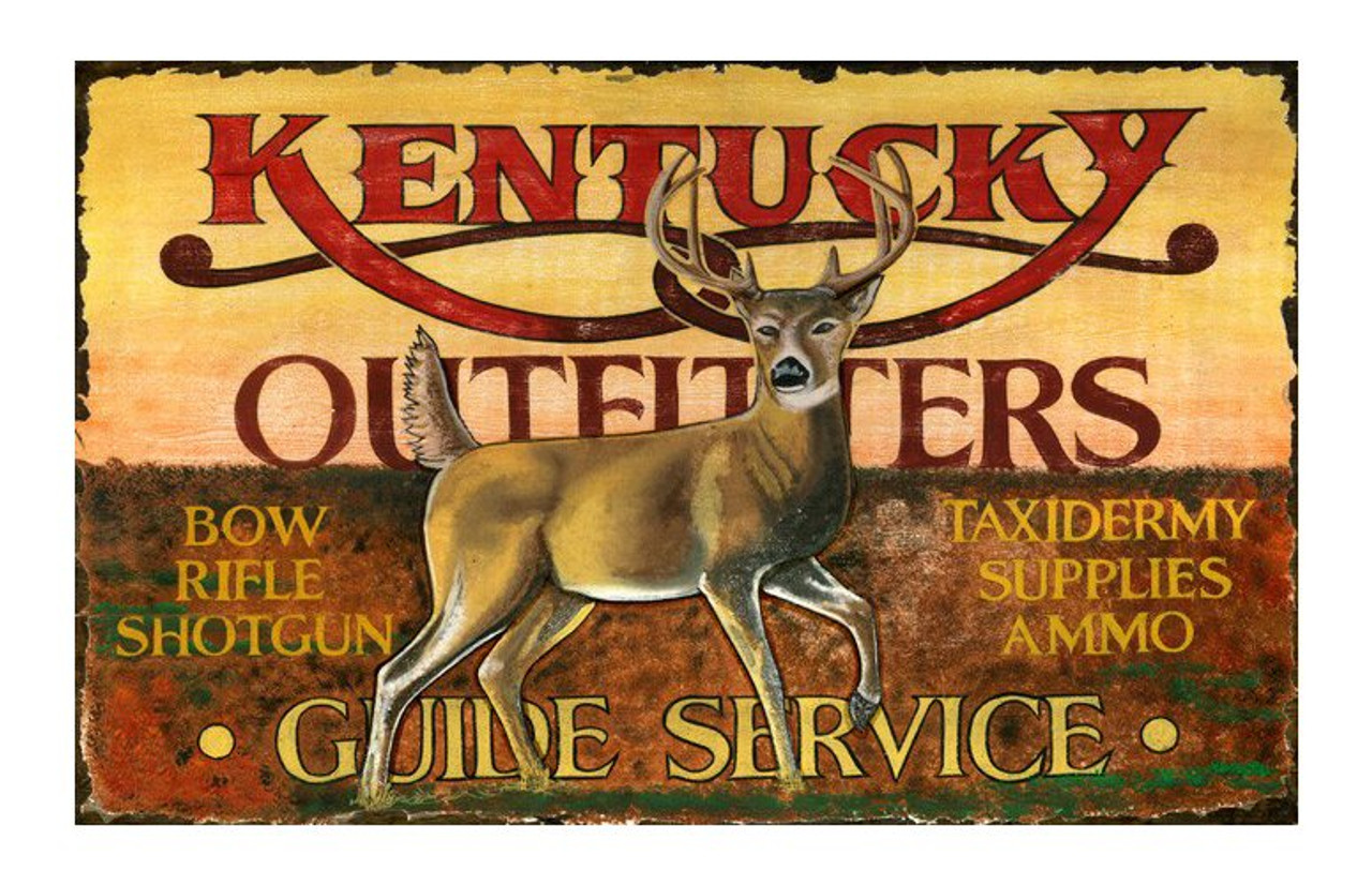 Custom Kentucky Outfitters Vintage Style Metal Sign - Personalized Antique  Aluminum Sign