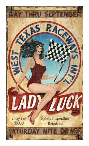 LADY LUCK Vintage Style DECAL, Vinyl STICKER, Rat Rod, Racing - 5 Pack - 4x3 In - Foto 13
