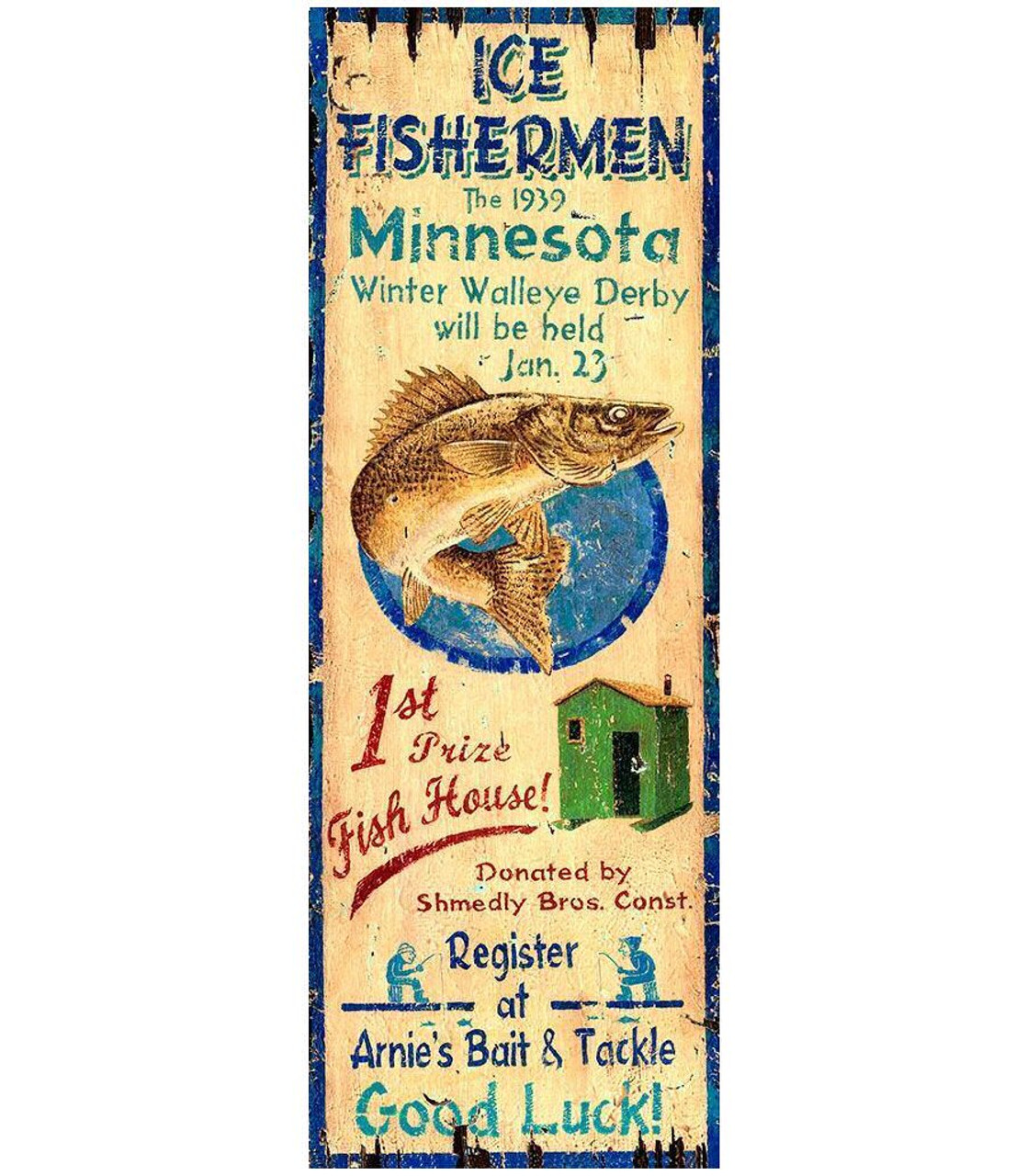 Ice Fishing Sign 