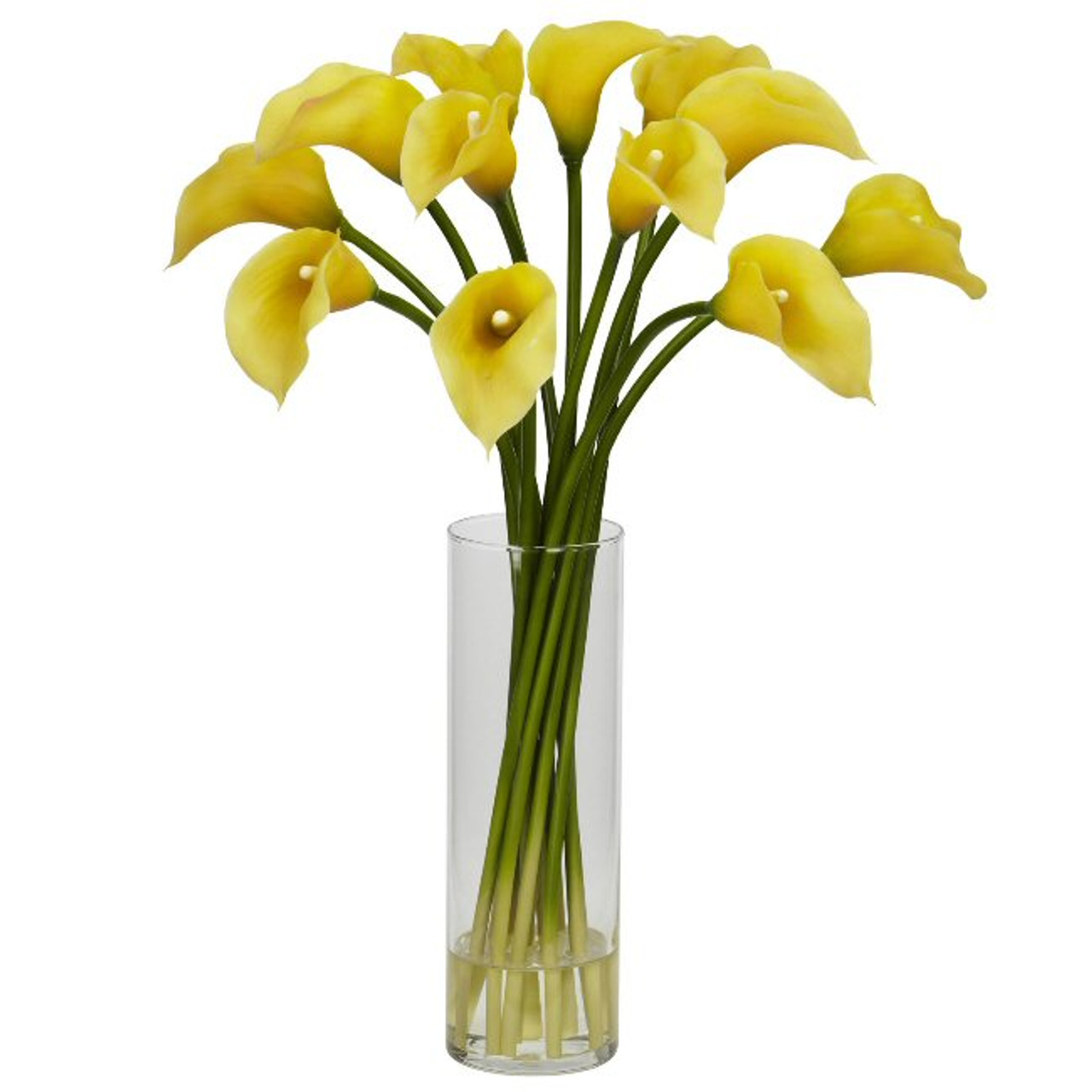 yellow silk flower arrangements