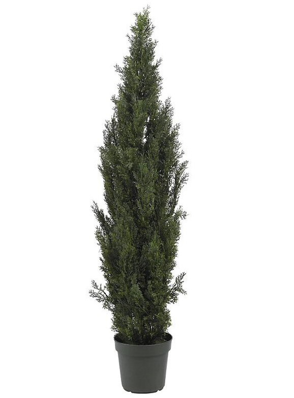Nearly Natural 6' Mini Cedar Pine Tree, Indoor Outdoor - Artificial ...