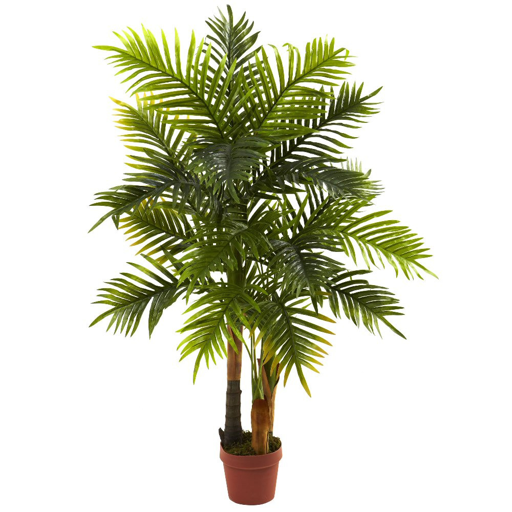 4' Real Touch Silk Areca Palm Tree Artificial Trees Silk Trees