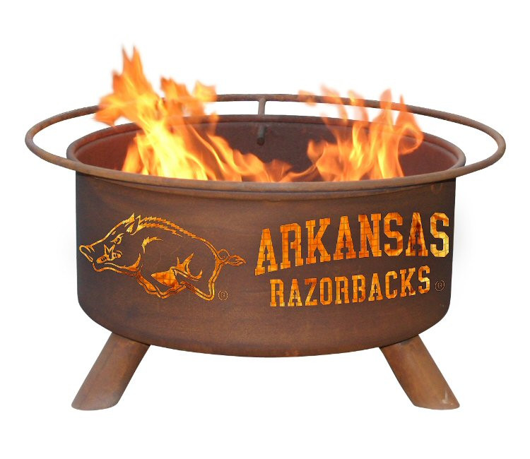 University of Arkansas Razorbacks Metal Fire Pit - Outdoor Accessories