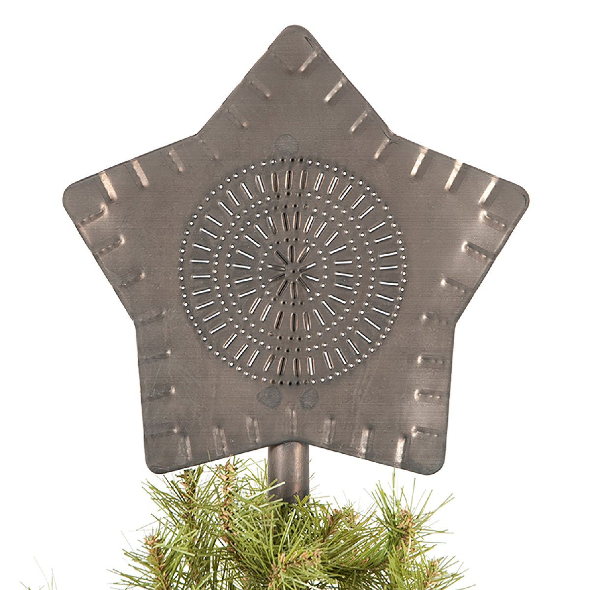 Kettle Black Large Star Metal Tree Topper - Seasonal & Holiday Decorations