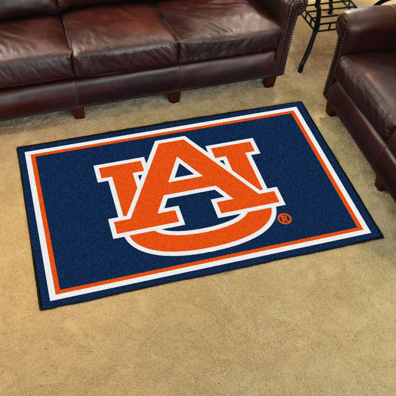 4' x 6' Auburn University AU Logo Rectangle Rug Floor Rug Area Rug