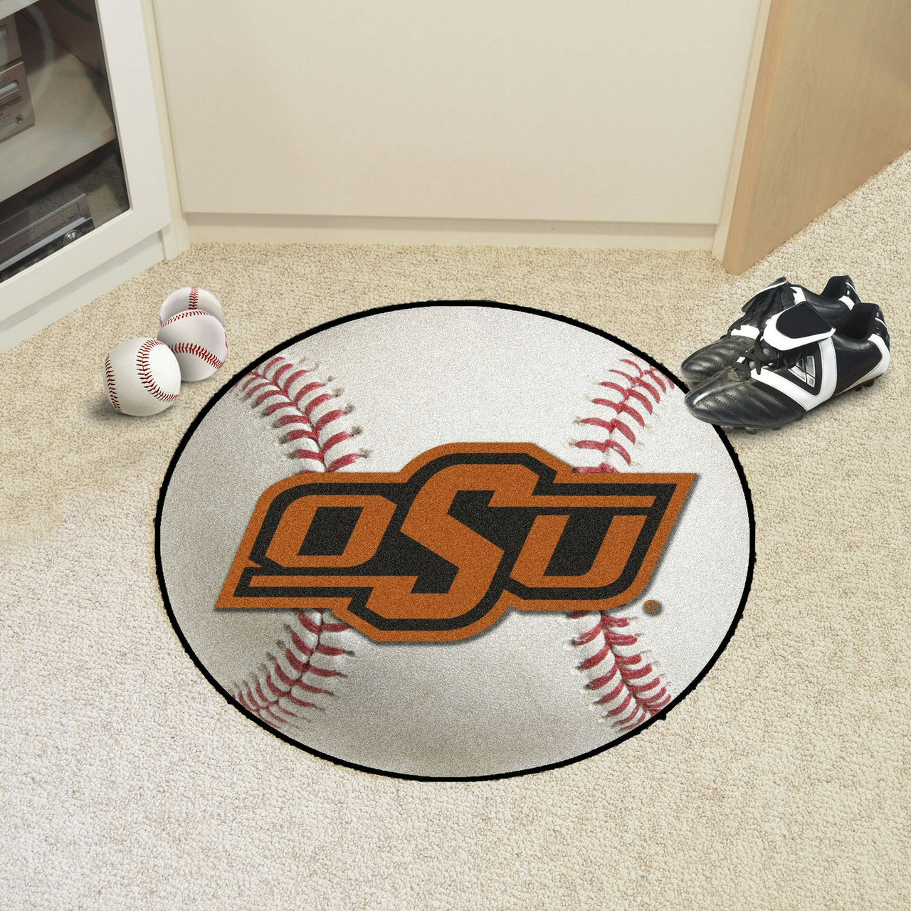 Fanmats Oklahoma State Baseball Mat