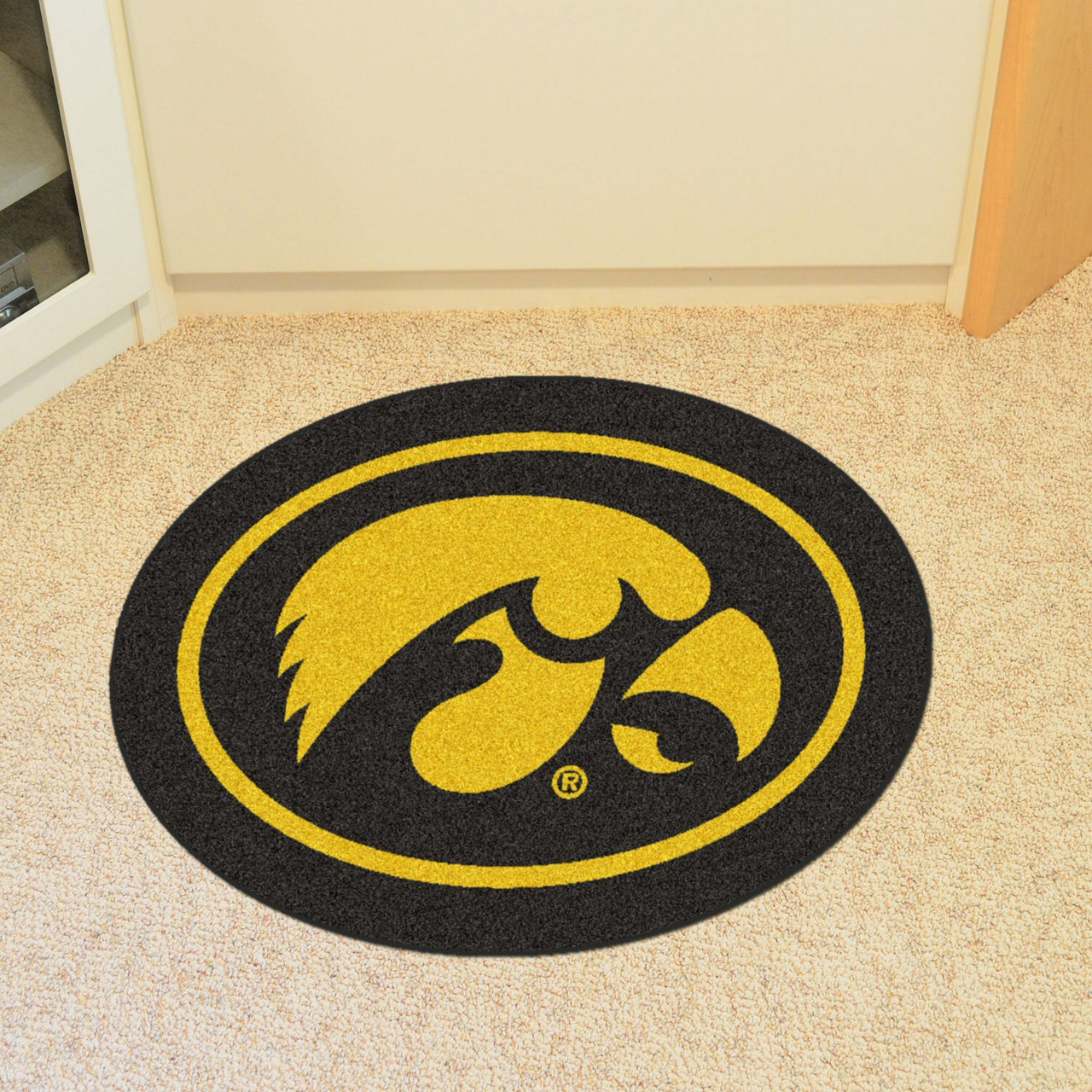 Iowa Hawkeyes Black Tigerhawk Logo