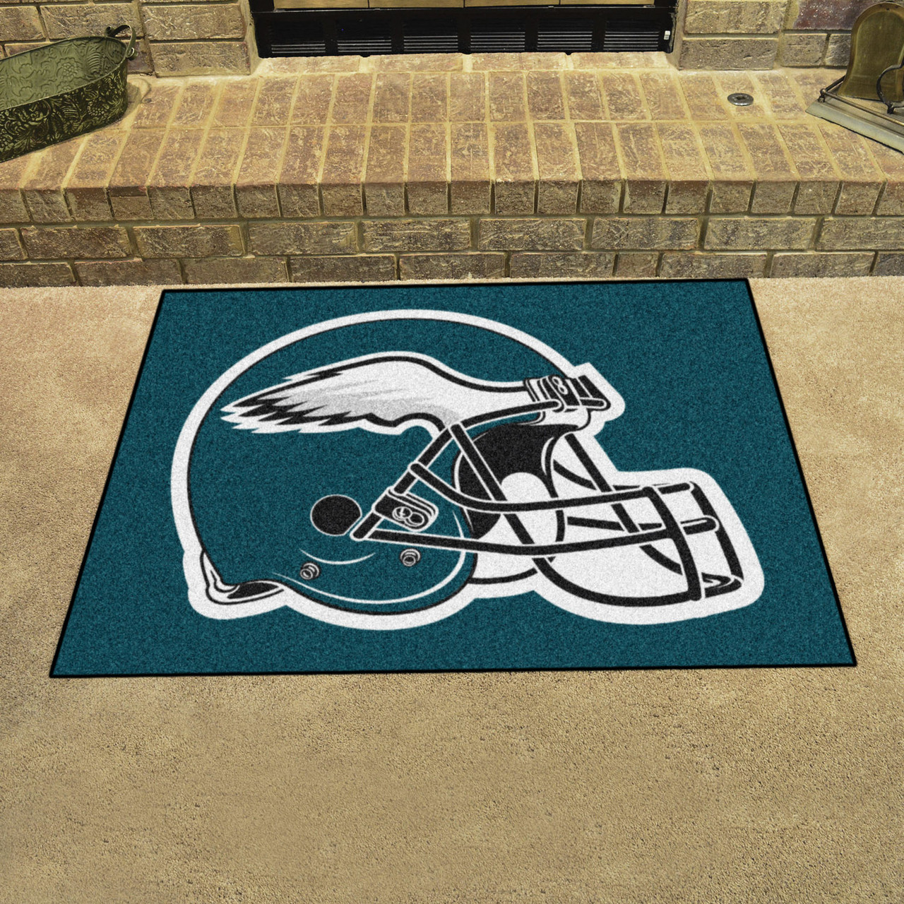 Area Rug with Philadelphia Eagles (Green Background) sports team logo!