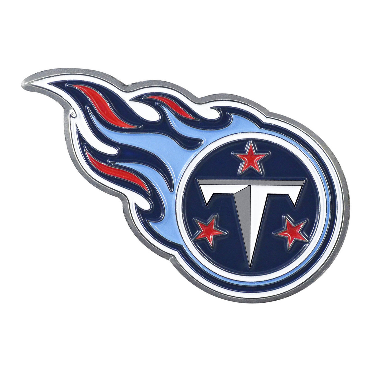 NFL Tennessee Titans 3D Chrome Metal Emblem