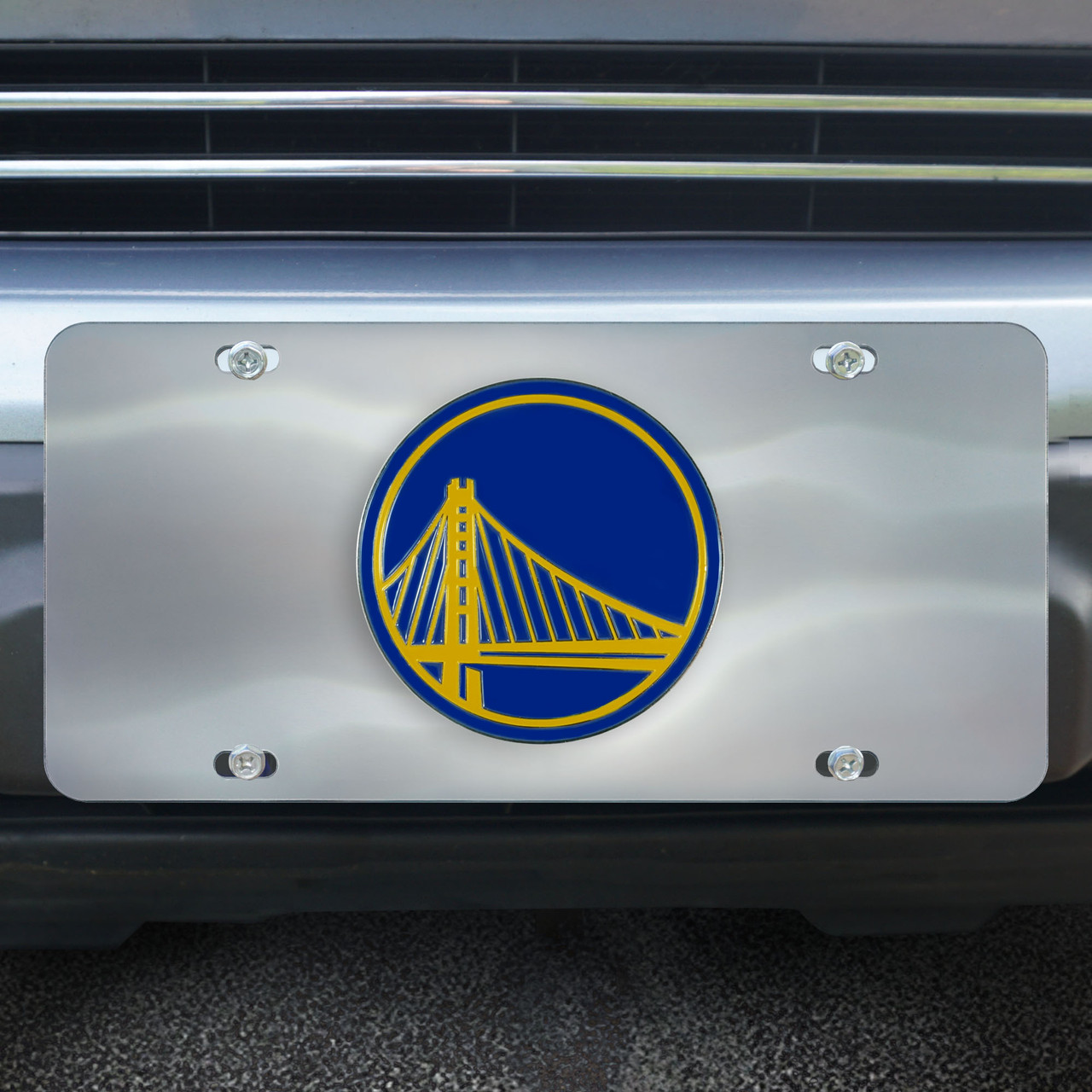 Golden State Warriors Team NBA Metal License Plate Frame for Front