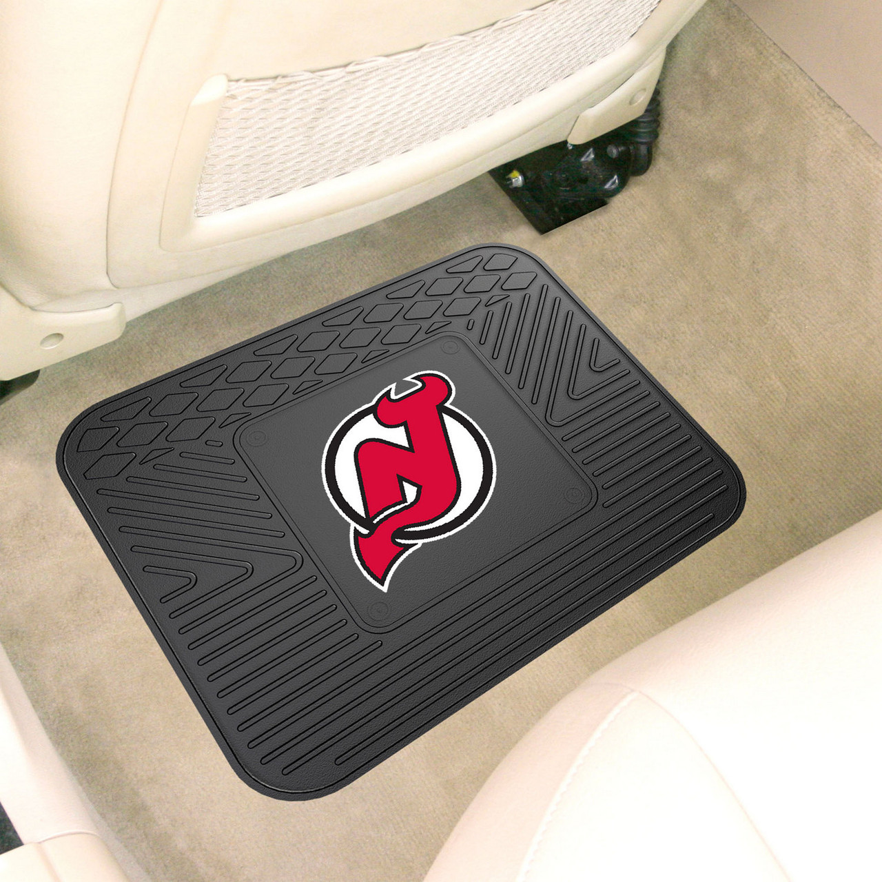 14 x 17 New Jersey Devils Vinyl Car Utility Mat - Auto