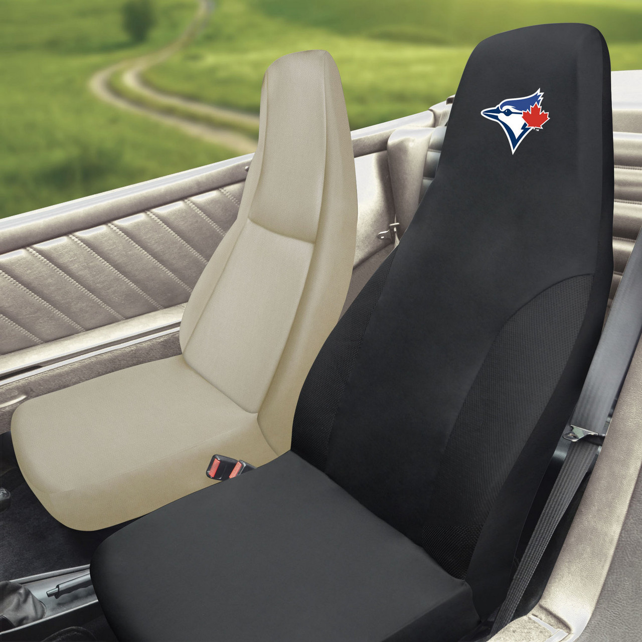 Toronto Blue Jays Black Car Seat Cover - Auto Accessories - MLB
