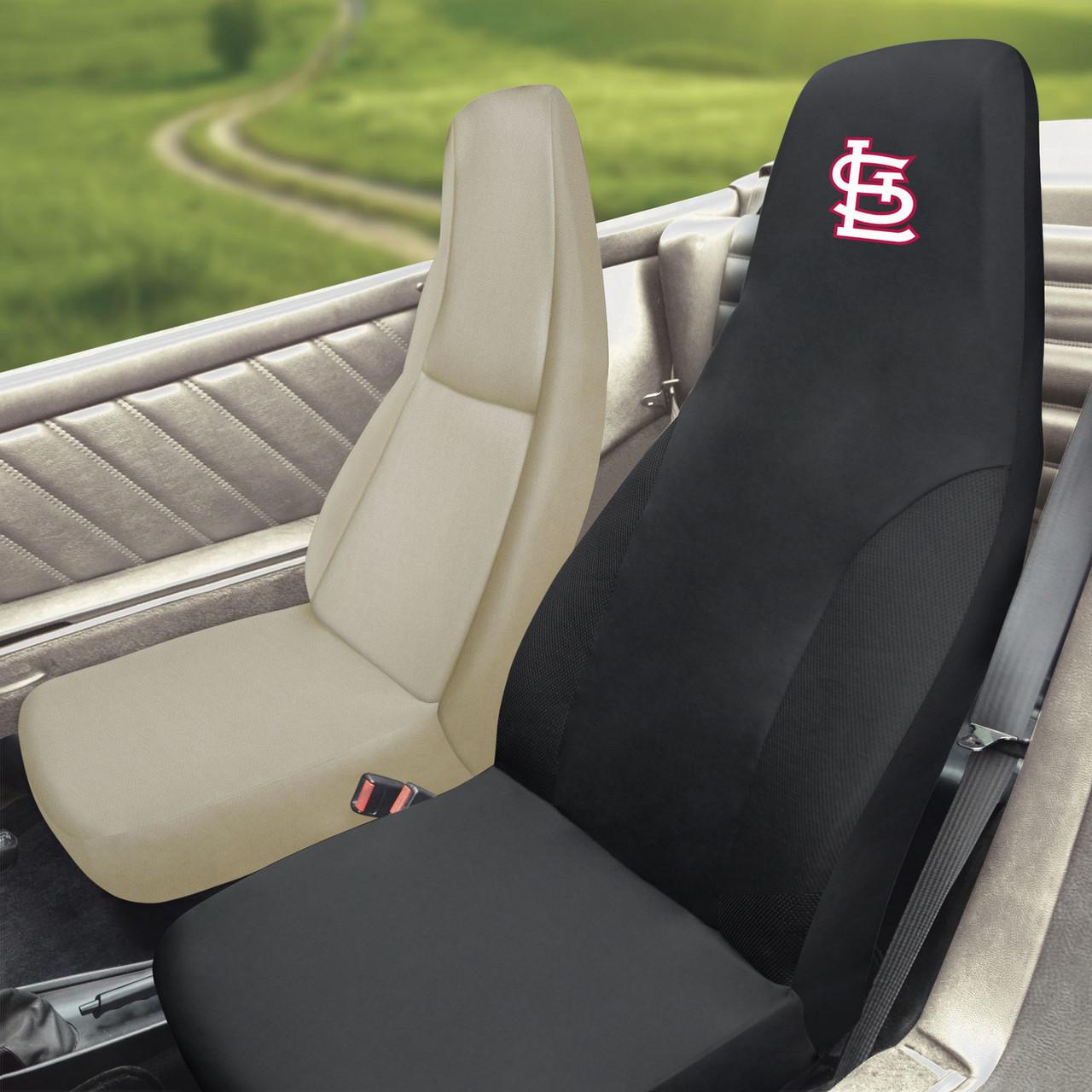 St. Louis Cardinals Black Car Seat Cover