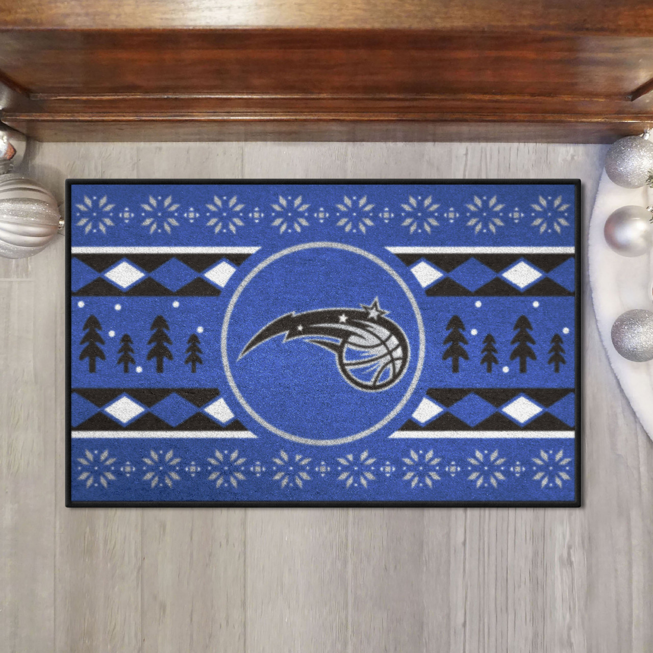 Texas Rangers Holiday Sweater Starter Mat 19x30