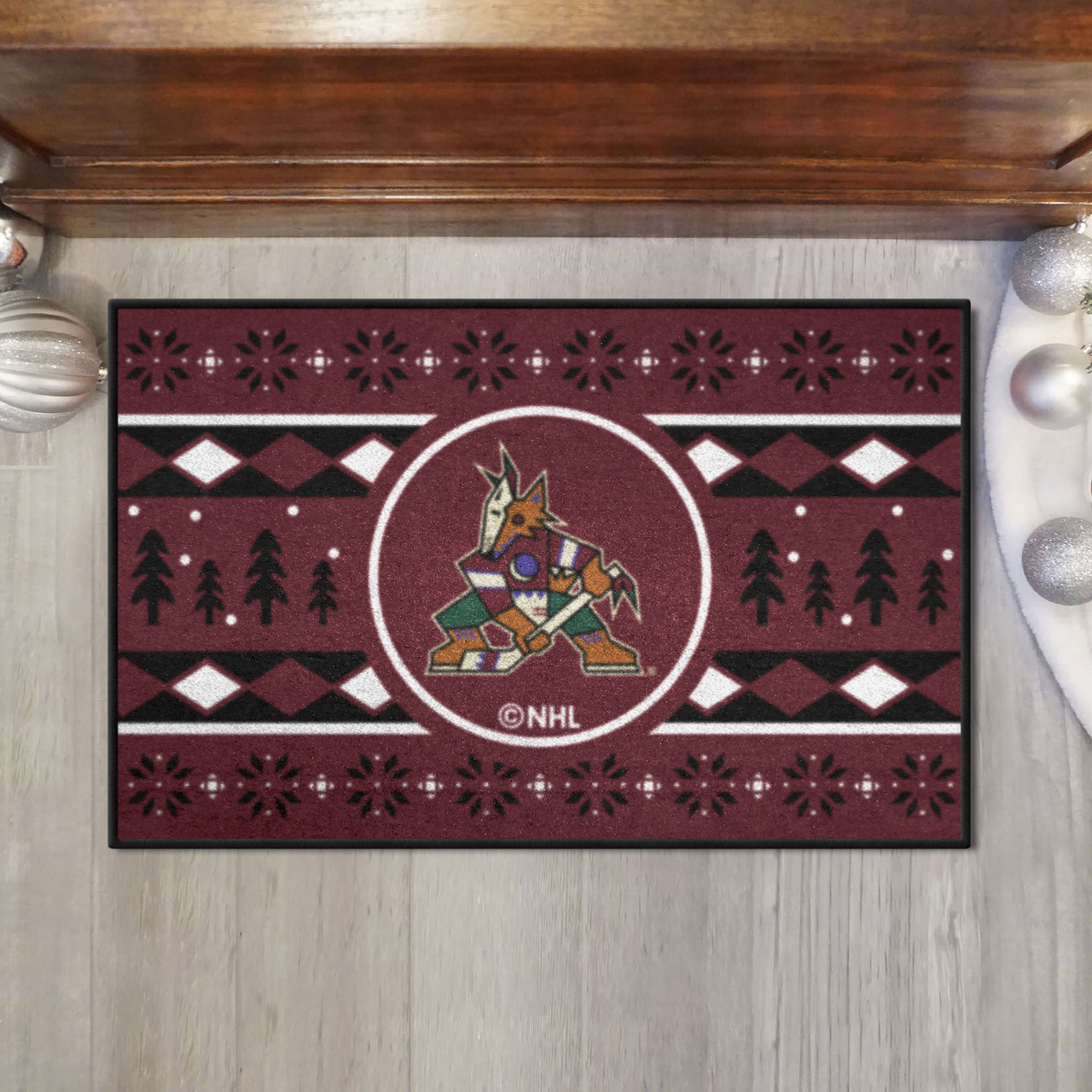 Arizona Diamondbacks Holiday Sweater Starter Mat Accent Rug