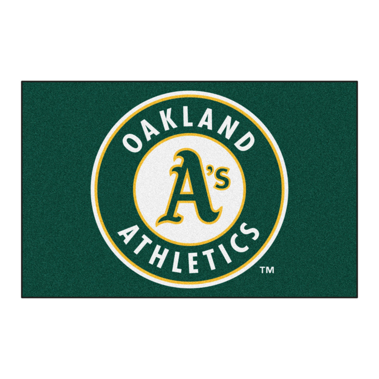 19 x 30 Oakland Athletics Elephant Logo Green Rectangle Starter Mat -  Floor Rug - Area Rug - MLB