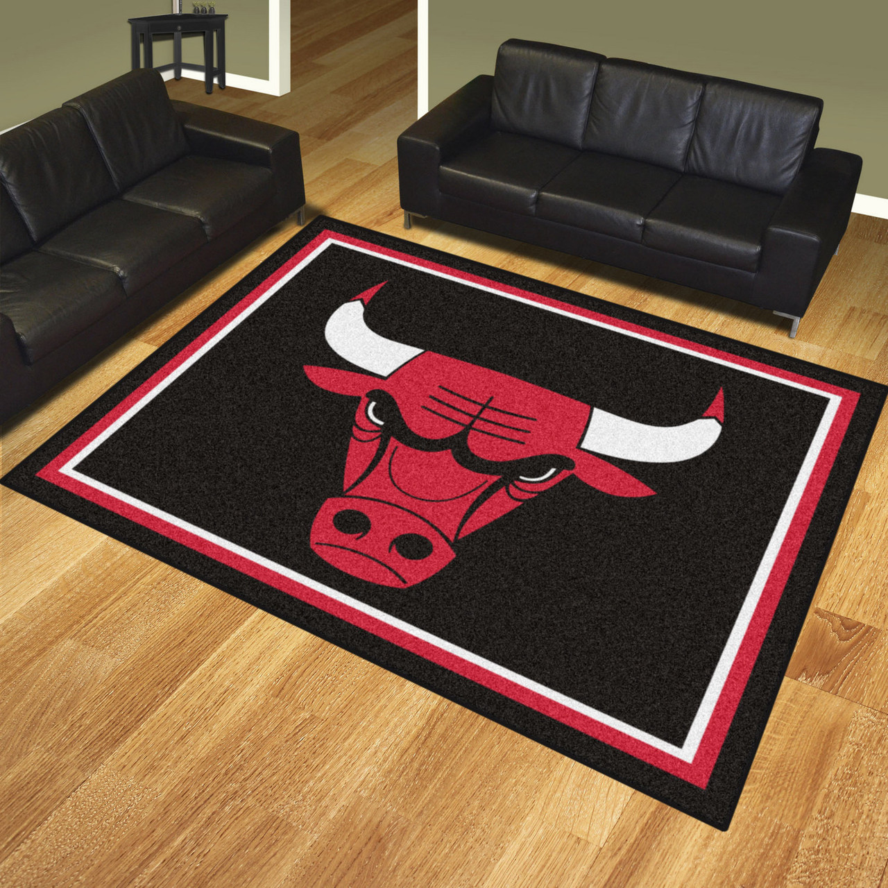 8' x 10' Chicago Bulls Red Rectangle Rug Floor Rug Area Rug NBA
