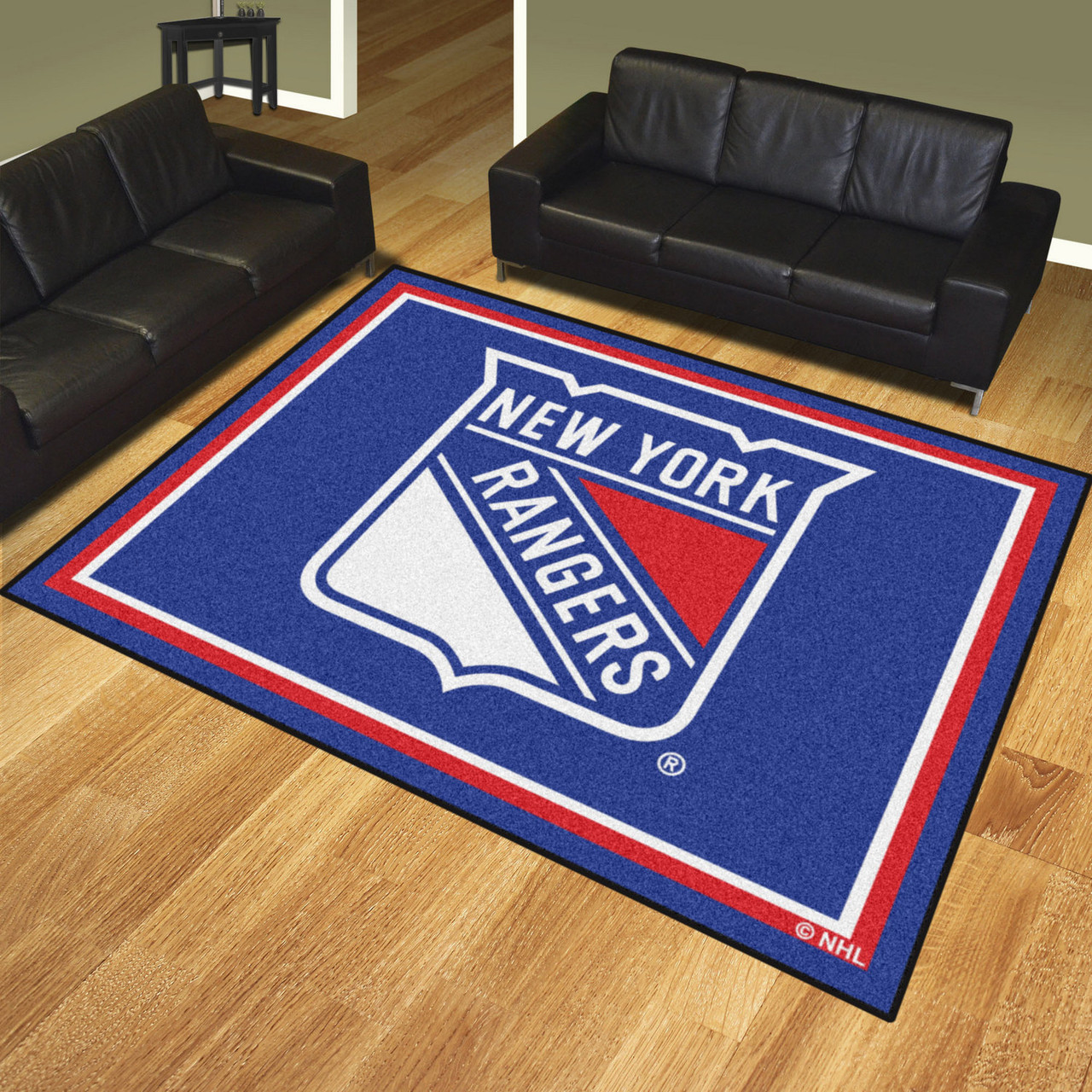 8' x 10' New York Rangers Blue Rectangle Rug Floor Rug Area Rug NHL