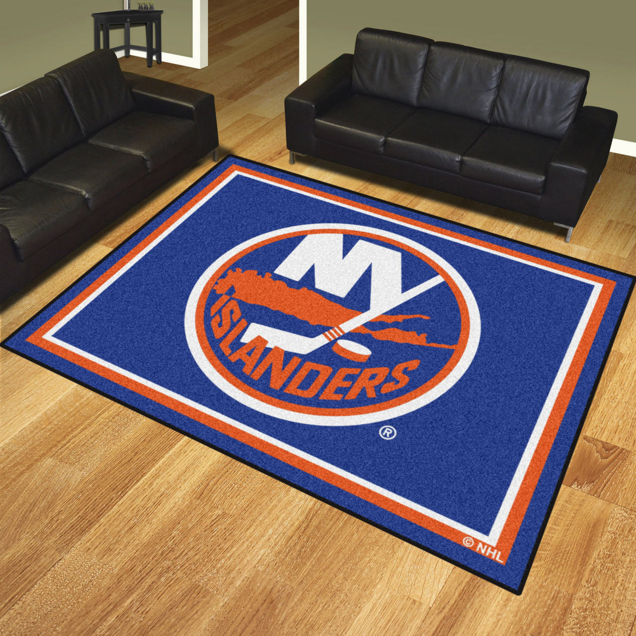 8' x 10' New York Islanders Blue Rectangle Rug Floor Rug Area Rug NHL