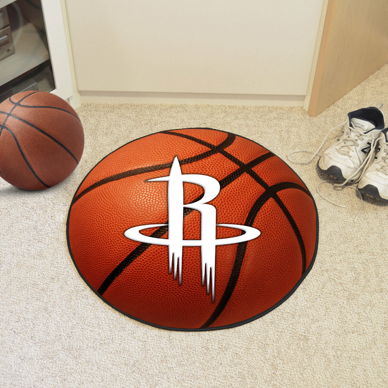 27" Houston Rockets Round Basketball Mat Floor Rug Area Rug NBA