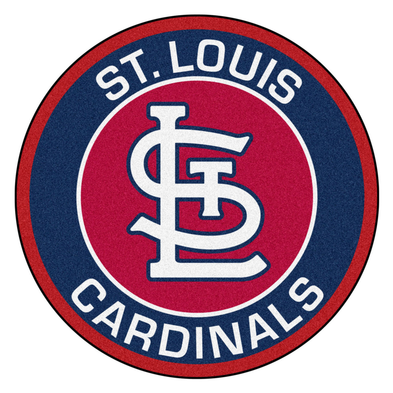 27 1930 St. Louis Cardinals Retro Logo Roundel Round Mat - Floor