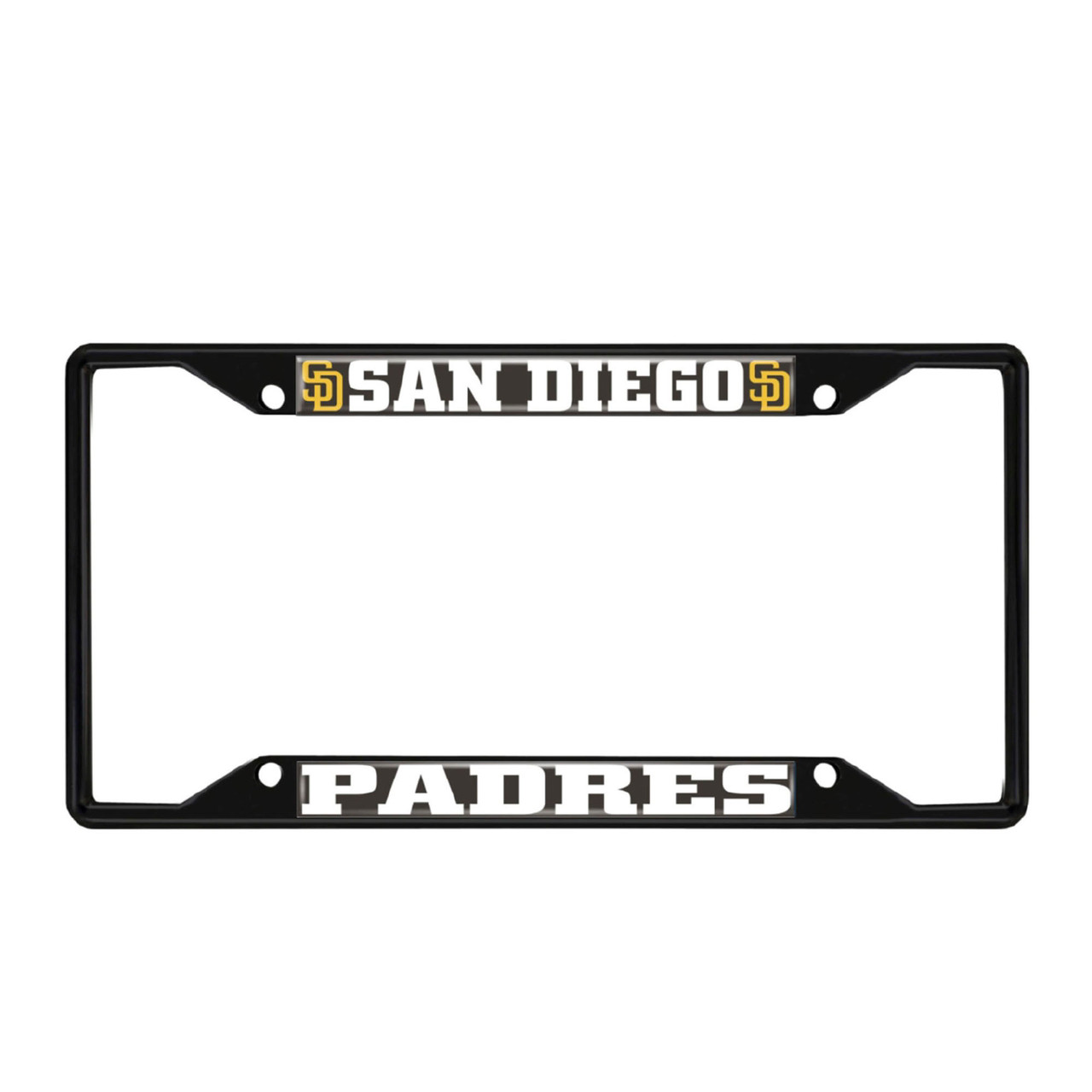 San Diego Padres Brown and Gold Emblem - Auto Accessories - MLB