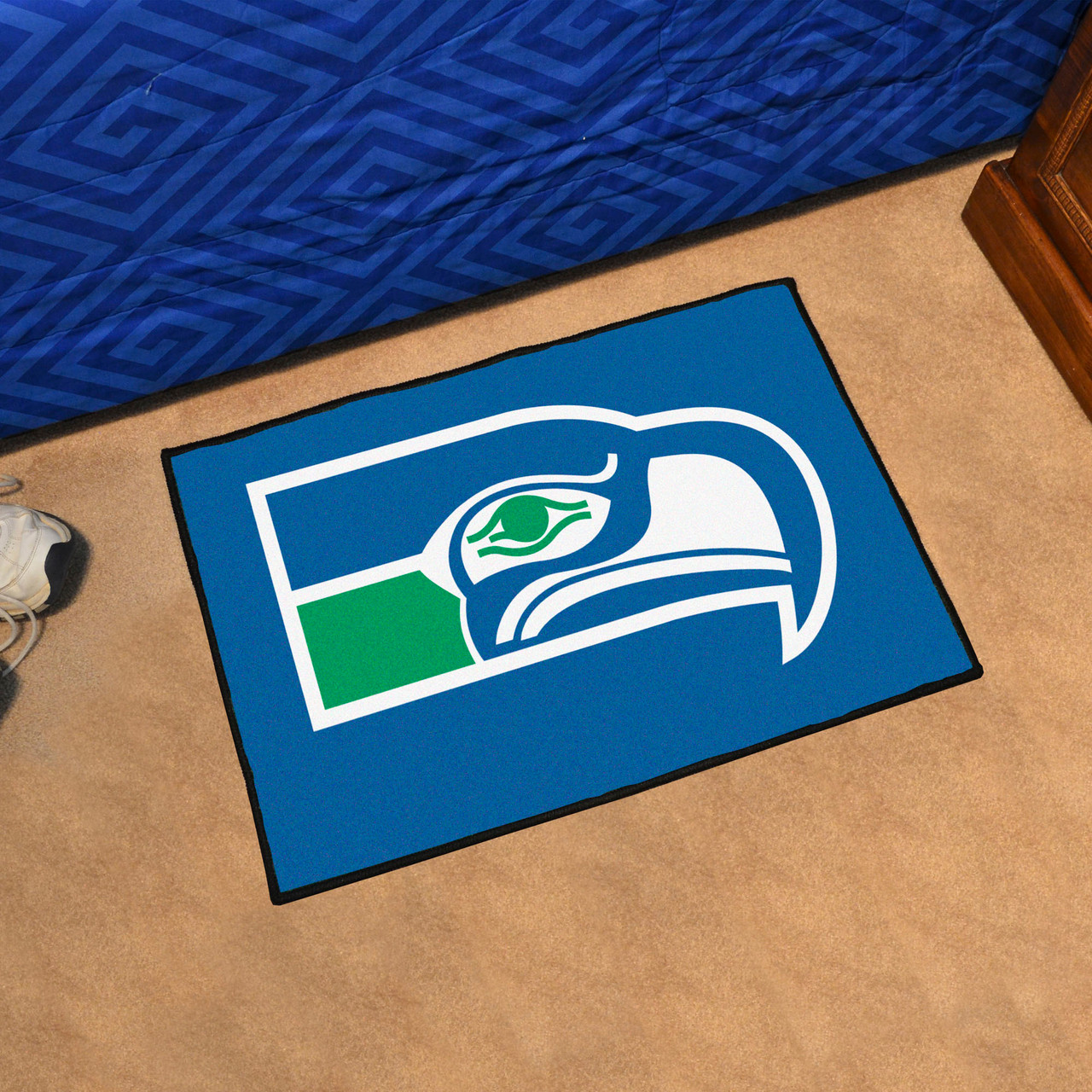 19' x 30' Seattle Seahawks Retro Logo Rectangle Starter Mat - Floor Rug -  Area Rug