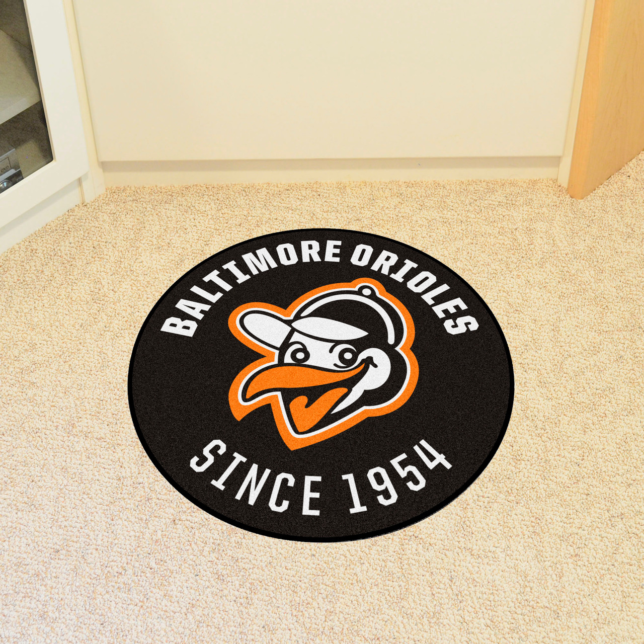 Baltimore Orioles - Team Color Logo State Cutout Sign