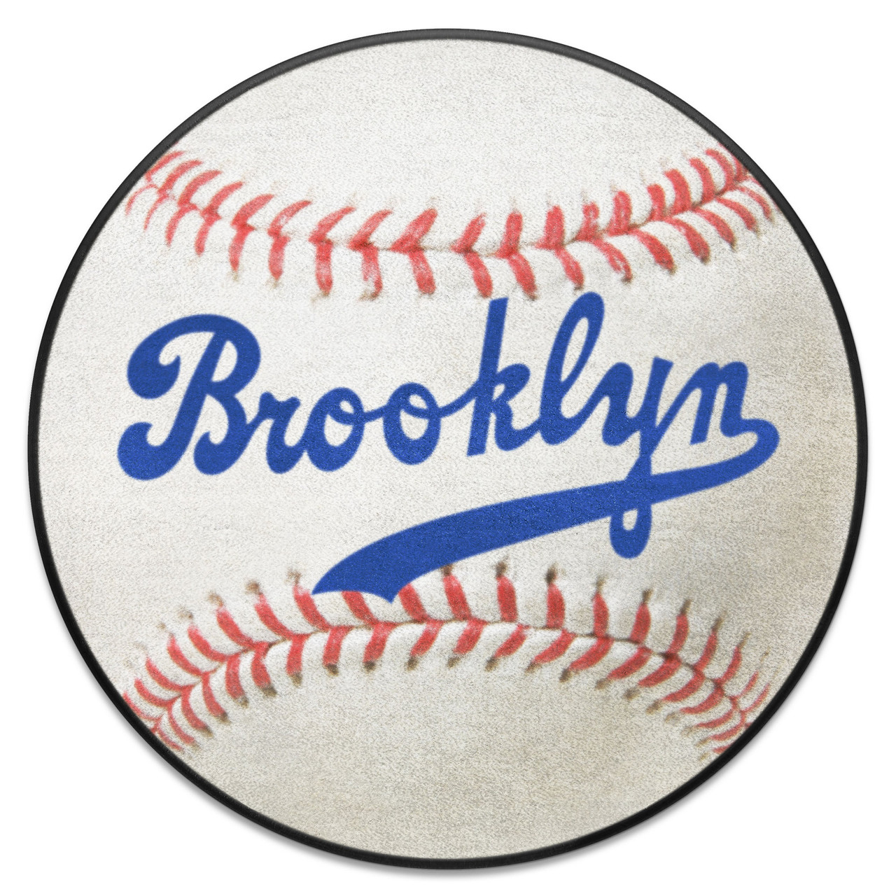 27 1944 Brooklyn Dodgers Retro Logo Baseball Style Round Mat