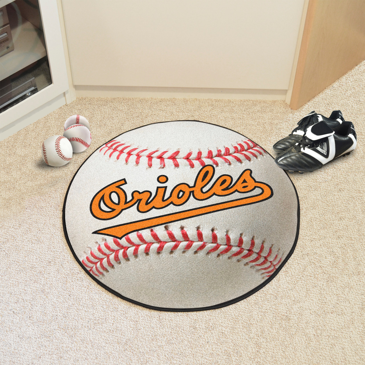 Baltimore Orioles Baseball Mat - Retro Collection