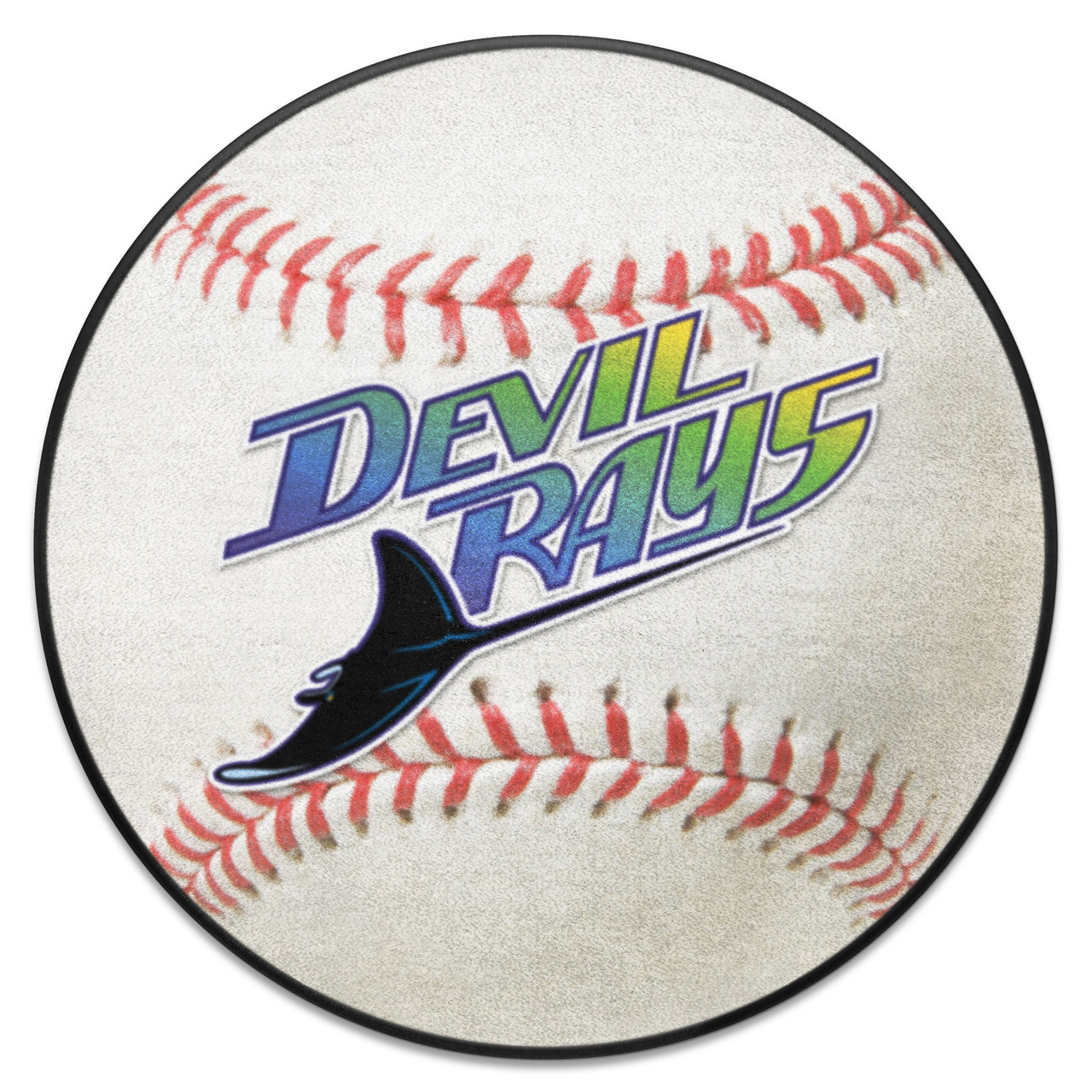 Fanmats Tampa Bay Devil Rays Baseball Mat - Retro Collection