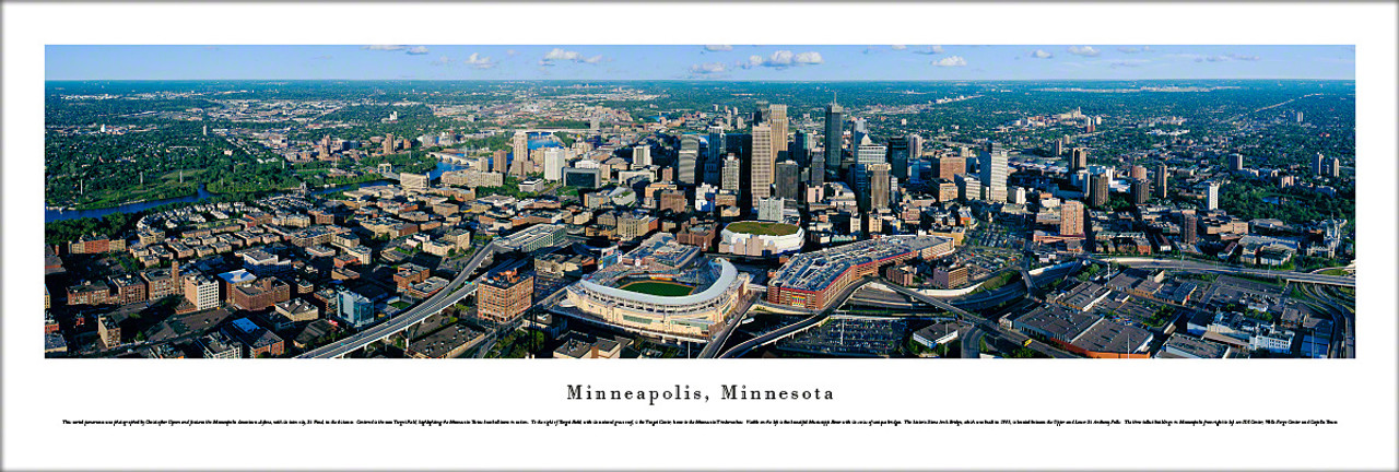 Saint Paul, Minnesota Twilight City Skyline Panoramic Picture