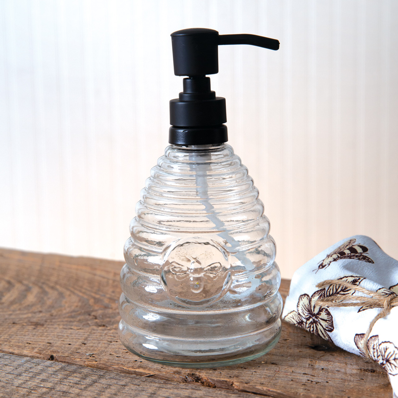 THE GLASS SOAP DISPENSERS IN OUR KITCHEN