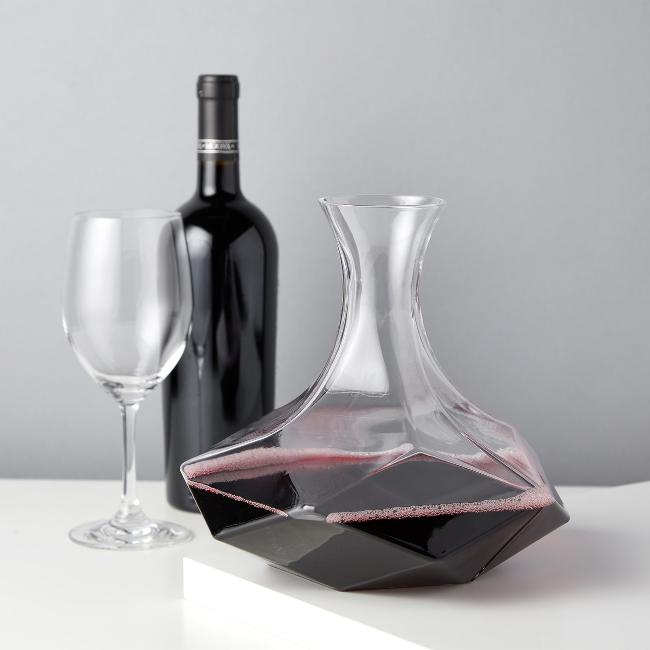 Viski Rolling Crystal Wine Glasses Set of 2 - Premium Crystal