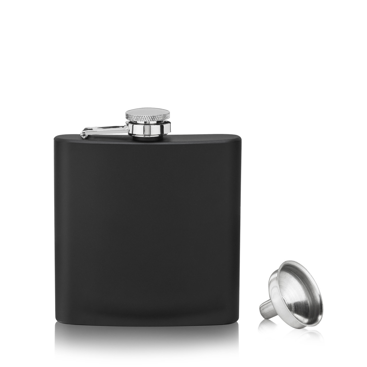 TrueFlask 6 oz Matte Black Flask
