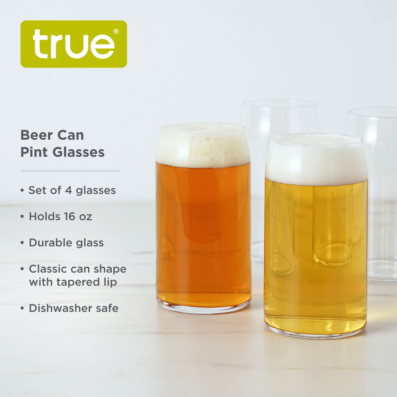 True Beer Can Pint Glass - Thumbnail 5