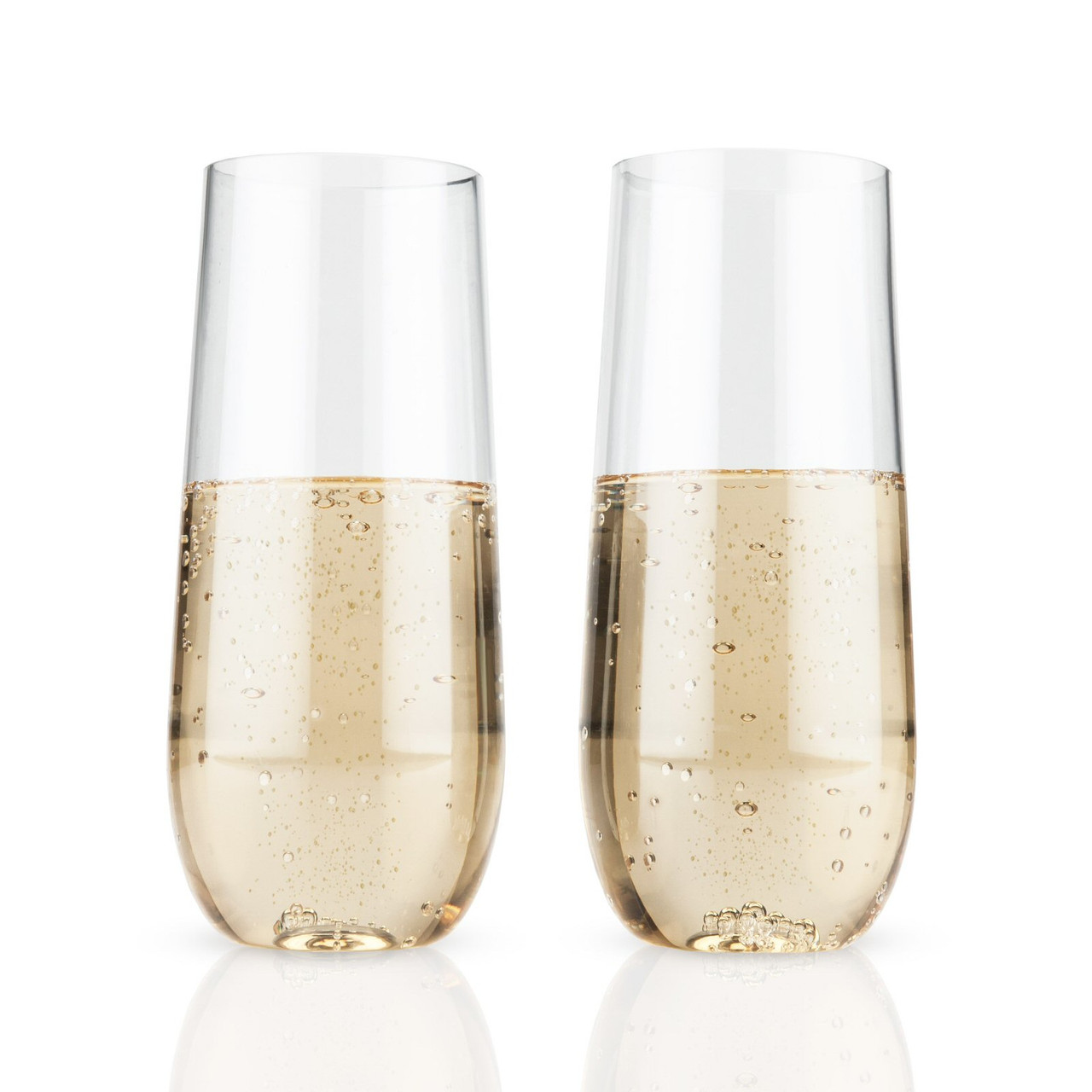 Viski Copper Stemless Champagne Flutes