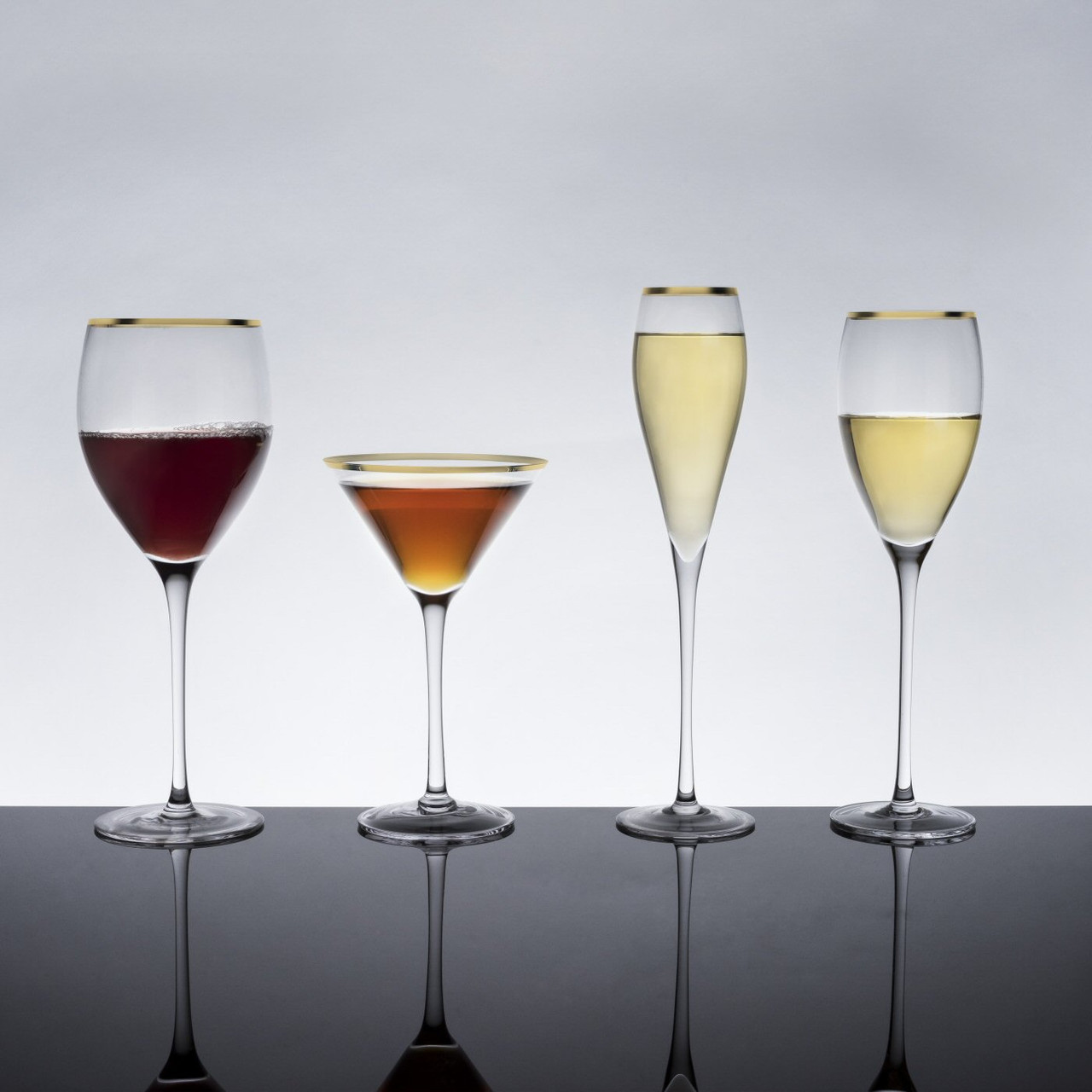 Laurel Champagne Flutes by Viski