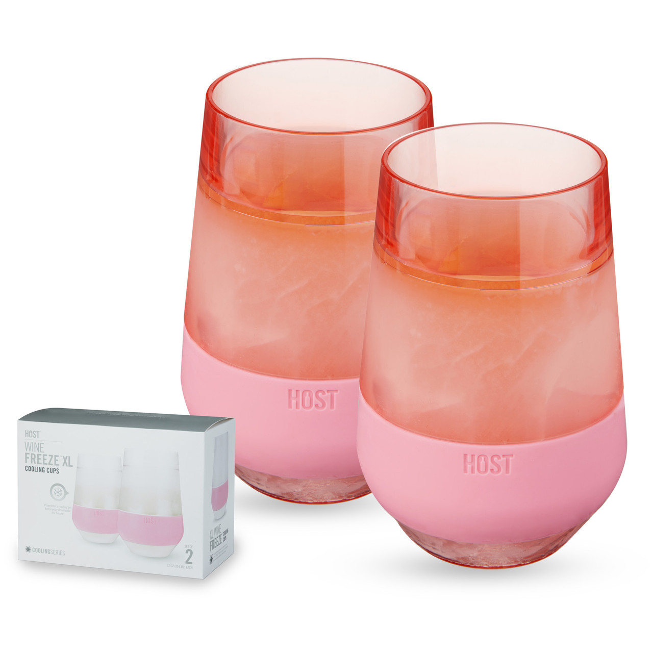 Host Plastic Stemless Wine Glasses - Double Wall Insulated FREEZE Drink  Chiller Marble Wine Cup with Freezing Gel, Wine Glasses for Red and White  Wine, 8.5 oz, Marble