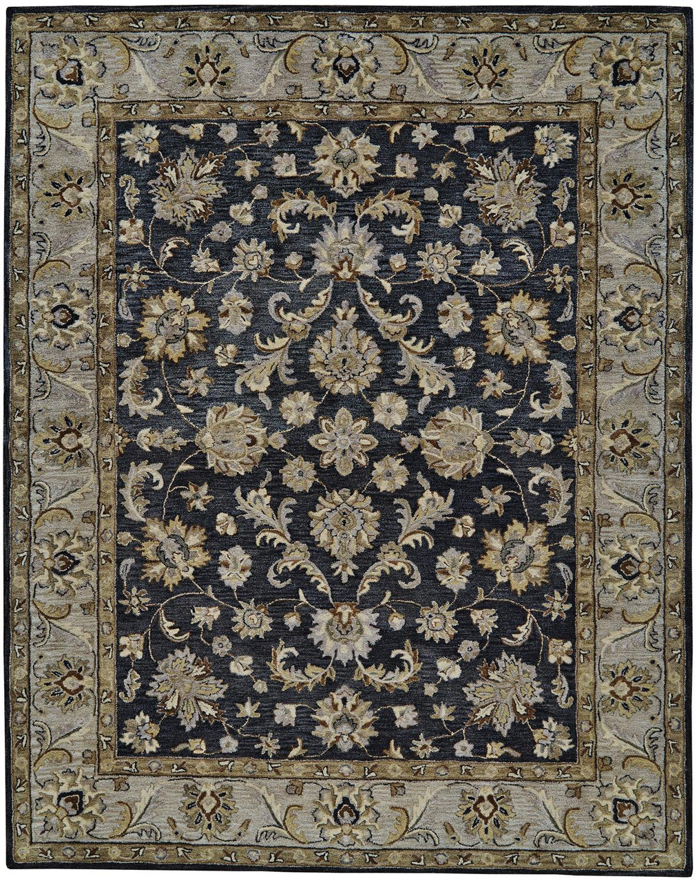 2x3 Floral Tufted Wool Rug