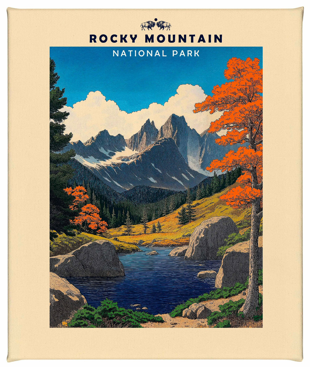 Rocky Mountain National Park Wrapped Canvas Wall Art - Wall Decor