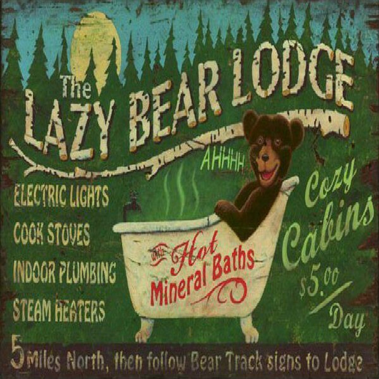 Cabin & Lodge Wood Signs Cabin & Lodge Wood Signs