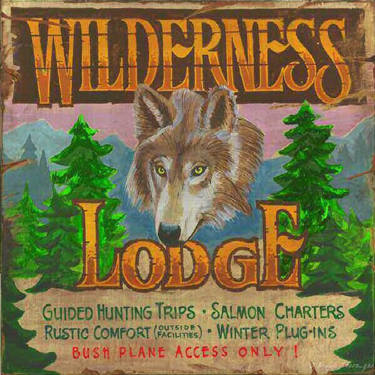 Cabin & Lodge Metal Signs Cabin & Lodge Metal Signs