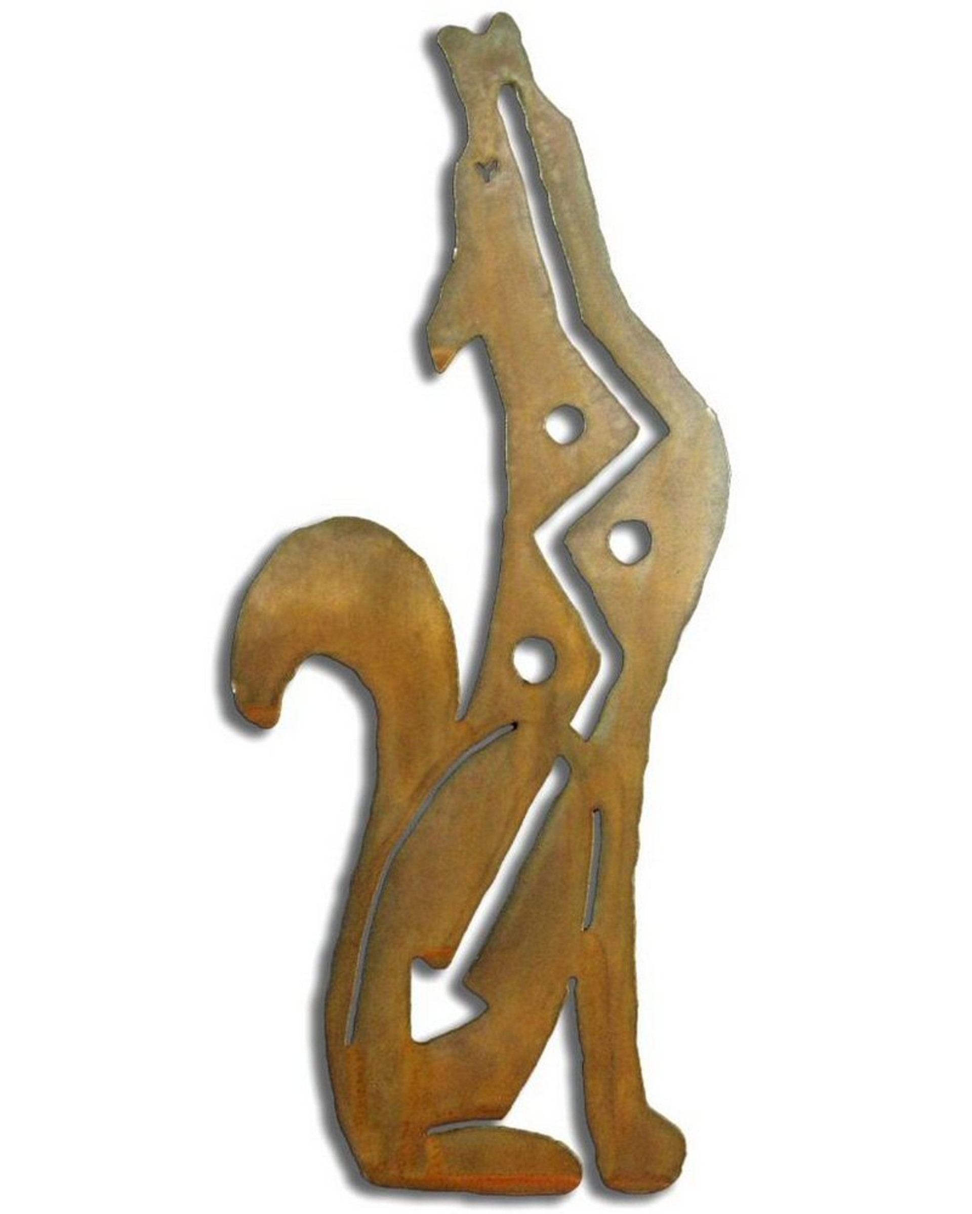 Right Facing Coyote Rust Metal Wall Art Southwest Wall Decor Chris
