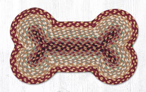 18" x 28" Dog Bone Shaped Braided Jute Rug DB43 Floor Rug Area Rug