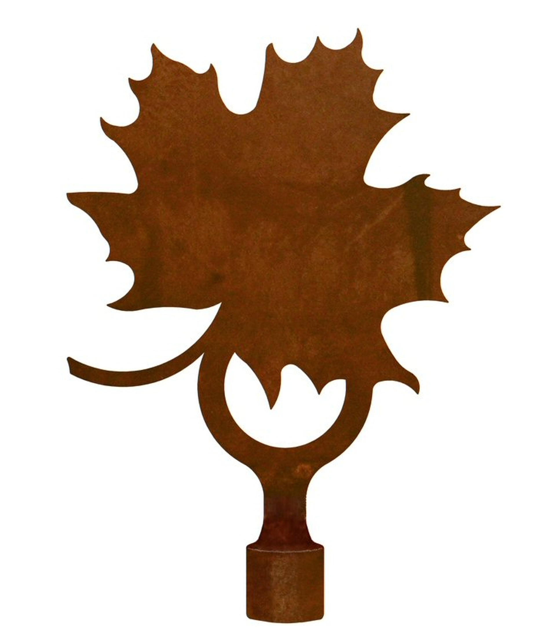 Aspen Leaf Metal Lamp Finial Lamp Accessories