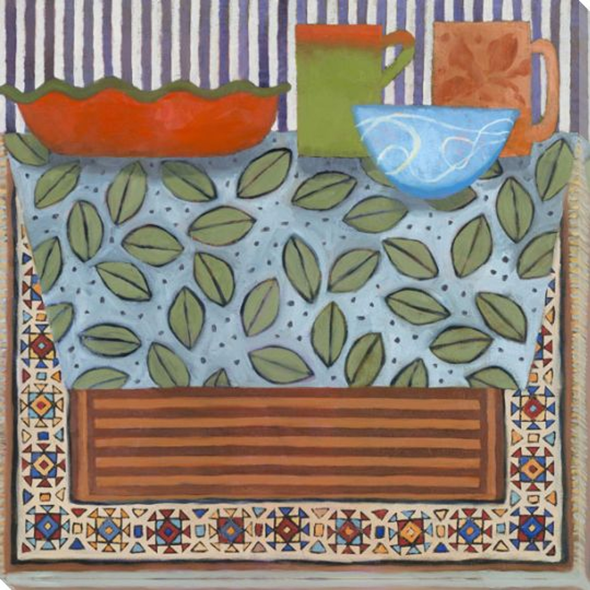 Santa Fe Moment Wrapped Canvas Giclee Art Print Wall Art Wall Decor