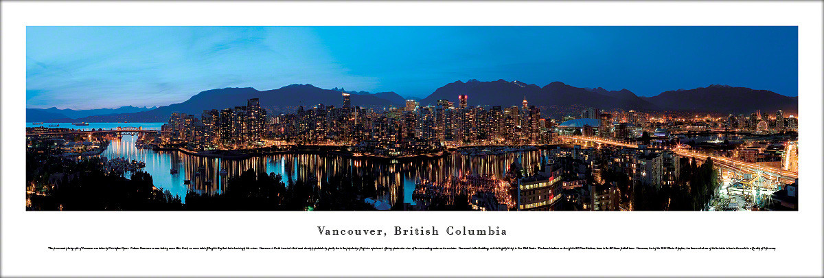Vancouver, British Columbia as Viewed from False Creek Skyline