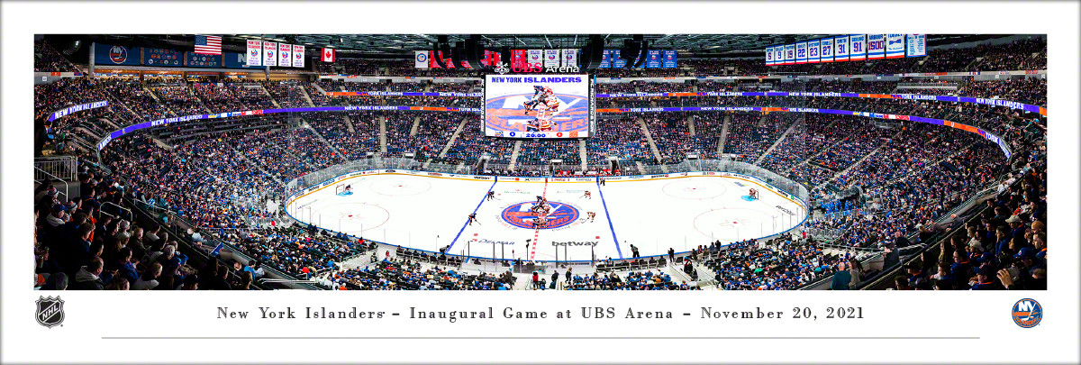 New York Islanders Hockey Inaugural Game at UBS Arena Panoramic Art